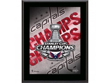 Logo Washington Capitals 2018 Stanley Cup Champions 10.5" x 13" Champions Logo Sublimated Plaque