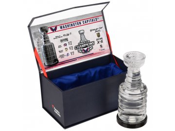 Skleněný minipohár Washington Capitals 2018 Stanley Cup Champions Filled with Ice From the 2018 Stanley Cup Final