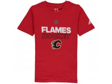 Dětské Tričko Calgary Flames Adidas Authentic Ice
