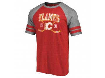 Tričko Calgary Flames Line Shift Tri-Blend
