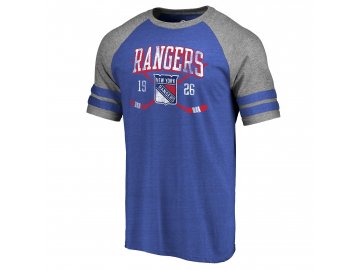 Tričko New York Rangers Line Shift Tri-Blend