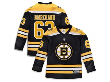 Dětský Dres #63 Brad Marchand Boston Bruins Replica Home Jersey