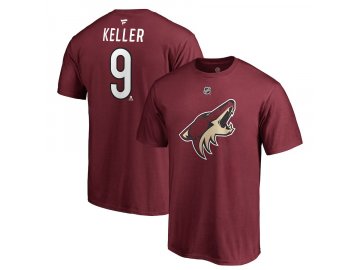Tričko #9 Clayton Keller Arizona Coyotes Stack Logo Name & Number