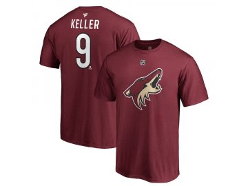 Tričko #9 Clayton Keller Arizona Coyotes Stack Logo Name & Number