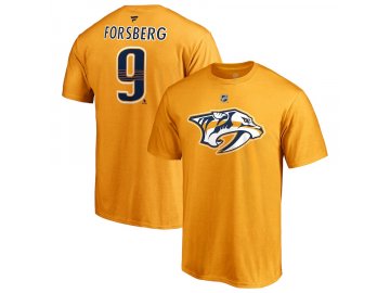 Tričko #9 Filip Forsberg Nashville Predators Stack Logo Name & Number