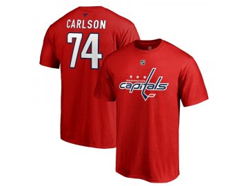 Tričko #74 John Carlson Washington Capitals Stack Logo Name & Number