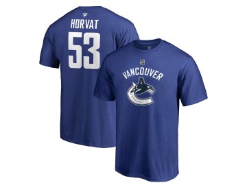 Tričko #53 Bo Horvat Vancouver Canucks Stack Logo Name & Number
