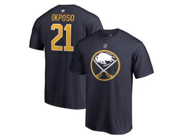 Tričko #21 Kyle Okposo Buffalo Sabres Stack Logo Name & Number
