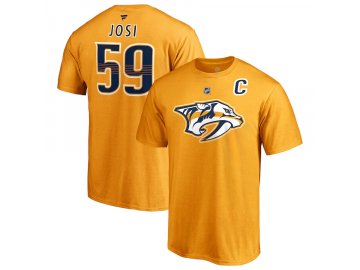 Tričko #59 Roman Josi Nashville Predators Stack Logo Name & Number