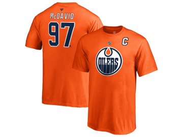 Dětské Tričko #97 Connor McDavid Edmonton Oilers Stack Logo Name & Number