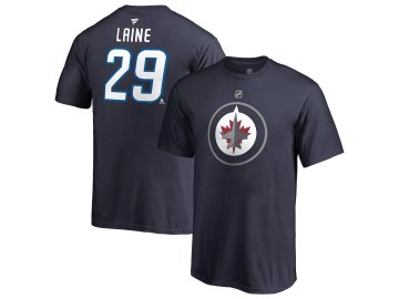 Dětské Tričko #29 Patrik Laine Winnipeg Jets Stack Logo Name & Number