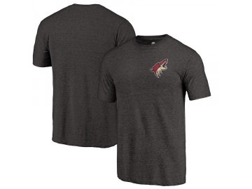 Tričko Arizona Coyotes Primary Logo Left Chest Distressed Tri-Blend