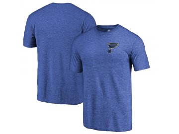 Tričko St. Louis Blues Primary Logo Left Chest Distressed Tri-Blend