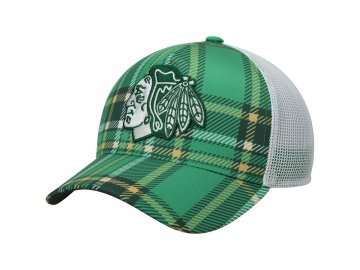 Kšiltovka Chicago Blackhawks Adidas St. Patrick's Day Trucker