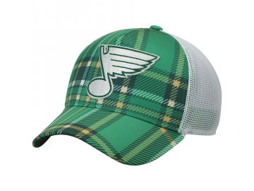 Kšiltovka St. Louis Blues Adidas St. Patrick's Day Trucker