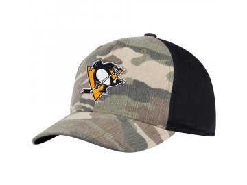 Kšiltovka Pittsburgh Penguins Adidas Camo Adjustable