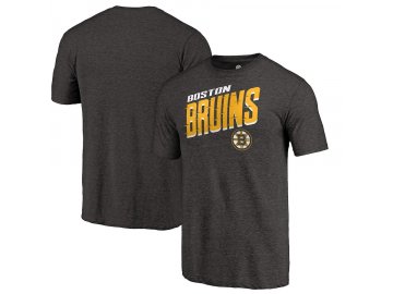 Tričko Boston Bruins Slant Strike Tri-Blend