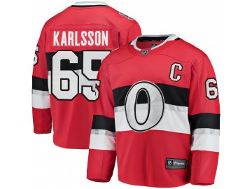 Dres Ottawa Senators #65 Erik Karlsson Fanatics Branded Breakaway NHL 100 Classic