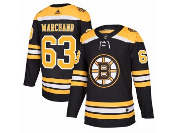 Dres Boston Bruins #63 Brad Marchand adizero Home Authentic Player Pro