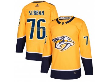 Dres Nashville Predators #76 PK Subban adizero Home Authentic Player Pro