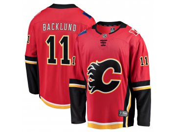 Dres Calgary Flames #11 Mikael Backlund Breakaway Alternate Jersey