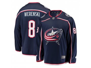 Dres Columbus Blue Jackets #8 Zach Werenski Breakaway Alternate Jersey