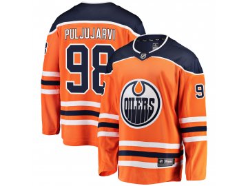 Dres Edmonton Oilers #98 Jesse Puljujarvi Breakaway Alternate Jersey