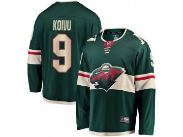 Dres Minnesota Wild #9 Mikko Koivu Breakaway Alternate Jersey