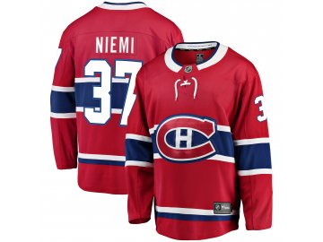 Dres Montreal Canadiens #37 Antti Niemi Breakaway Alternate Jersey