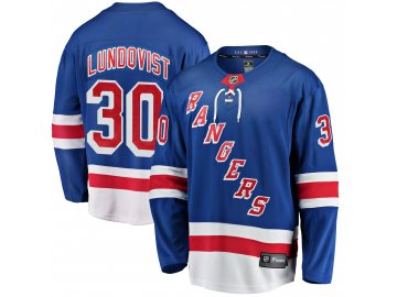 Dres New York Rangers #30 Henrik Lundqvist Breakaway Alternate Jersey