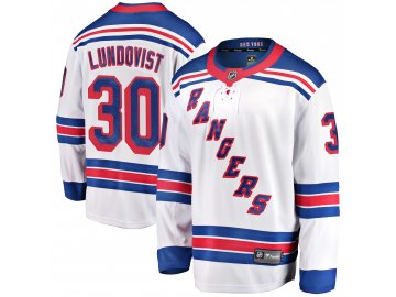 Dres New York Rangers #30 Henrik Lundqvist Breakaway Alternate Jersey
