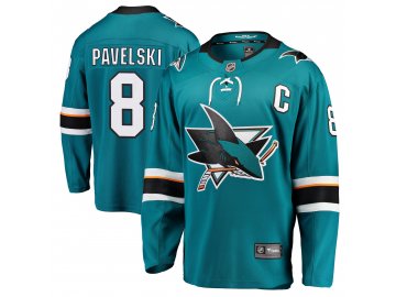 Dres San Jose Sharks #8 Joe Pavelski Breakaway Alternate Jersey