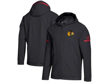 Mikina Chicago Blackhawks Squad Woven Full-Zip Hoodie