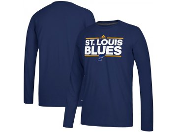 Tričko St. Louis Blues Adidas Dassler Climalite Long Sleeve