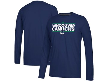 Tričko Vancouver Canucks Adidas Dassler Climalite Long Sleeve