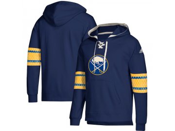Mikina Buffalo Sabres Adidas Jersey Lace-Up Pullover Hoodie