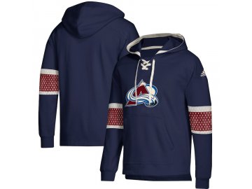 Mikina Colorado Avalanche Adidas Jersey Lace-Up Pullover Hoodie