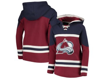 Dětská Mikina Colorado Avalanche Asset Lace-Up Pullover Hoodie