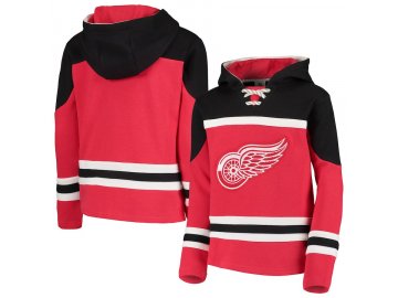 Dětská Mikina Detroit Red Wings Asset Lace-Up Pullover Hoodie