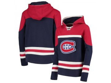 Dětská Mikina Montreal Canadiens Asset Lace-Up Pullover Hoodie