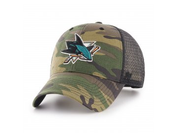 Kšiltovka San Jose Sharks 47 Camo Branson MVP