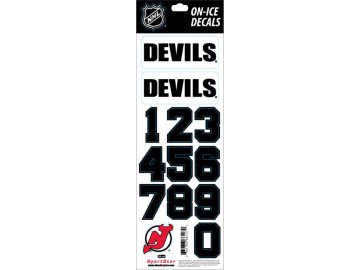 Samolepky na helmu New Jersey Devils Decals