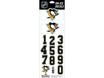 Samolepky na helmu Pittsburgh Penguins Decals