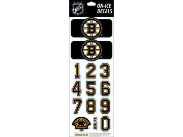 Samolepky na helmu Boston Bruins Decals Black