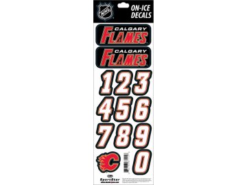 Samolepky na helmu Calgary Flames Decals Black