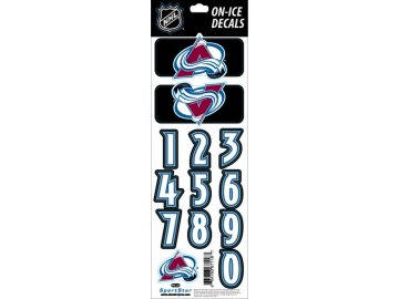 Samolepky na helmu Colorado Avalanche Decals Black