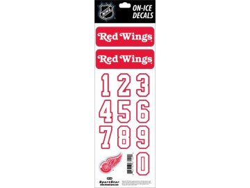 Samolepky na helmu Detroit Red Wings Decals Red