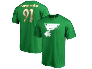 Tričko St. Louis Blues Vladimir Tarasenko #91 St. Patrick's Day Name & Number