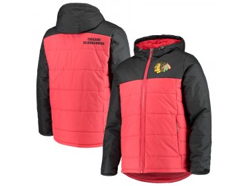 Zimní Bunda Chicago Blackhawks G-III Sports by Carl Banks Exploration Polyfill Hooded Parka