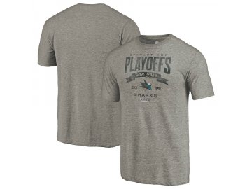 Tričko San Jose Sharks 2019 Stanley Cup Playoffs Bound Buzzer Beater Tri-Blend